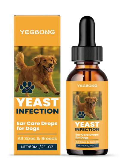 Dog Ear Care Drops, Gentle Formula To Clean Earwax, Soothe Itchiness And Odor. Pet Ear Care Solution, Mild Formula To Clean Ear Canal And Maintain Ear Freshness, Daily Care