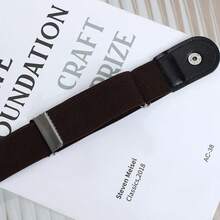 2 Stück elastischer Bund ist einfach und in der Länge verstellbar, praktisch und praktisch. Joker PU-Leder lässiger elastischer Bund ist für den täglichen Gebrauch geeignet