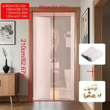 Magnetic Mosquito Net Curtain - No Hole Self-Adhesive Door Curtain, Universal For Kitchen Bedroom, Summer Magnetic Mesh Screen, Breathable Invisible Curtain, Washable Retractable Divider, Home Mosquito Repellent