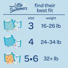 Huggies  Disposable Swim Diapers, Size 5-6 (32+ Lbs), 17 Ct