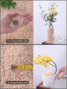 Black Pebbles Suitable For Home And Garden Decoration -0.3-3 Cm, Multi-Color Stones (White, Black, Multi-Color, Yellow) Suitable For Indoor Plants, Outdoor Landscapes, And Holiday Decorations - Perfect For Vases, Glass Containers, Fish Tanks, Aquariums, Succulents, Flower Pot Plant Decorations, As Well As Outdoor Terraces