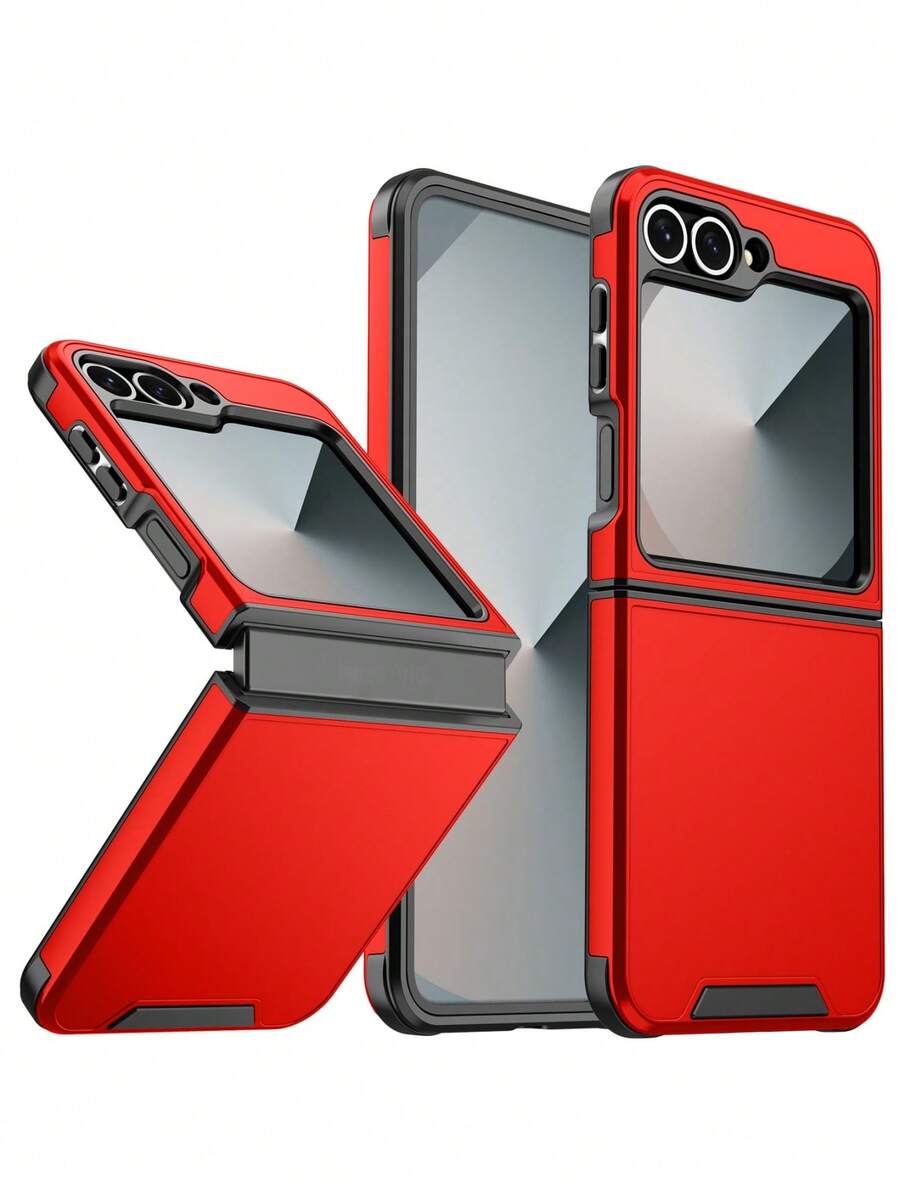 奢华磁吸防震装甲保护壳，兼容三星 Galaxy Z Flip 6 7 5 4 5G，支持无线充电，防水、防震、防刮擦