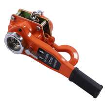 1650LBS 3/4 Ton 10ft Manual Chain Hoist With Hooks, Durable Manganese Steel, Ergonomic Design, Ideal For Workshop And Construction Lifting Tasks - Orange - View 4