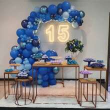 10/30/50Pcs 12 Inch Blue Round Helium Latex Party Balloons For Birthday Wedding Christmas Party Decorations