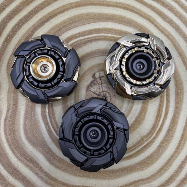 T-CONCEAL Juguete giratorio de armadura abierta EDC Fidget Sliders, juguete antiestrés de metal magnético para adultos