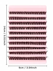 200 Peças Conjunto de Extensão de Cílios Postiços Tipo C 10-16mm Comprimento Misto Cluster de Cílios com Ferramenta de Maquiagem de Extensão de Cílios, Cílios Postiços Finos e Naturais Feitos à Mão para Criar Efeito de Maquiagem Encaracolado, Denso e Natural, Kit de Clusters de Cílios, Cílios, Cílios Postiços