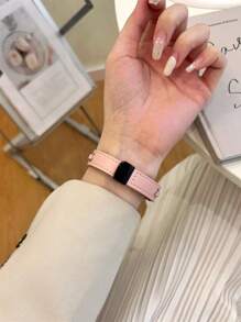 1PC Men Women Fashion Leather Strap Compatible With Apple Watch Band 46mm 45mm 44mm 38mm 40mm 41mm 42mm 49mm Sport Smart Watch Bracelet Wristband For Apple Watch Series 10/Ultra/SE/9/8/7/6/5/4/3/2/1