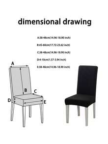 1/2/4/6pcs Waterproof Printed Chair Covers, Suitable For Home Or Party, All Season - Multicolor - View 4