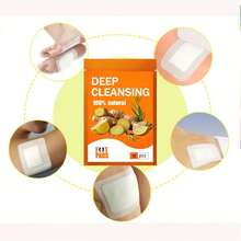 30片生姜足贴，深层清洁足贴，足部护理 - 彩色 - 查看 4