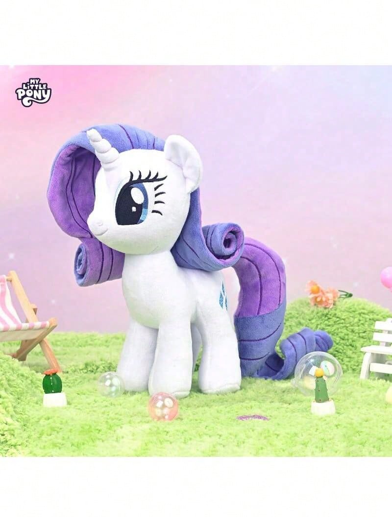 Hasbro 官方正品我的小马驹毛绒动物玩偶 30 厘米动漫卡通软玩具可爱儿童玩具创意礼物送给女孩（稀有） - 稀有度 - 查看 1