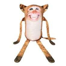 1 Peça Travesseiro Estampado com Macaco Brinquedo de Pelúcia Série de Halloween Fantoche Ímã de Adsorção Pingente Boneca Atacado em Estoque