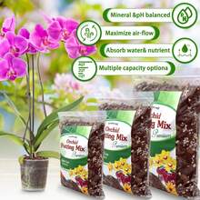 Orchid Potting Mix, Premium Orchid Bark Potting Mixture Of Pine Bark, Perlite & Coco Peat Enhanced Drainage And Ventilation, Ideal For Repotting And Growing Indoor Plants Dendrobiums, Phalaenopsis,... - 普遍的 - 查看 3