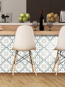 OUTANA 10片装极简主义PVC防水自粘哑光墙纸，防水、防潮、防油，可作墙面装饰贴纸（装饰贴纸，非瓷砖），适用于客厅、厨房、卧室、浴室、厨房地面、防溅板、办公室和家具装饰，防水乙烯基地板，房间墙面涂料，家居装饰瓷砖，艺术墙，客厅墙面装饰 - 彩色 - 查看 11