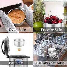 Cake Pan Set Of 4 Stainless Steel Baking Round Cake Pans Tins Bakeware For Birthday Wedding Leakproof And Easy Clean Mirror Finish And Easy Releasing 4 Inch - Bạc - Xem 5