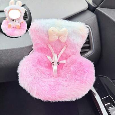 [Siège seulement] Mignon Décoration de siège de voiture Accessoires de bouche d'aération automobile Ornement intérieur Compagnon de siège Poupée en peluche, 10-25cm