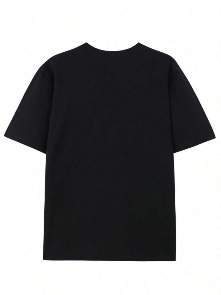Camiseta gráfica de  para hombres Larga Vida al Rey - Cuello redondo casual, manga corta, camiseta de verano, negra con diseño de corona dorada, tela ligera y transpirable, ajuste regular para adultos, ropa transpirable| Camiseta gráfica| Ajuste cómodo - Negro - Añade 2
