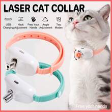Aimall Automatic Cat Laser Toys - Wearable Interactive Toys For Indoor Cats Kitty Dogs, Kitten Exercise Collar, Cat Enrichment, USB Rechargeable
