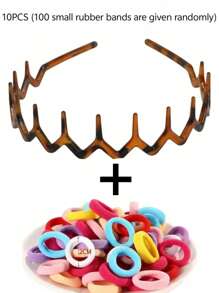 1pc Girl's Simple Fashion Wavy Serrated Easy-Fix Headband, Makeup Headband, Elegant Plastic Headband, Hair Accessory - Multicolor - View 13