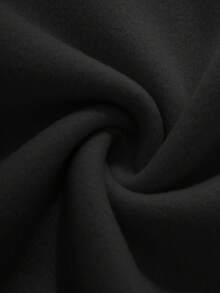 LOVE JOYY 闪亮水钻图案，邦迪海滩椰子树和冲浪图案纯色套头连帽衫宽松落肩带口袋，热门水钻工艺休闲夏季连帽运动衫时尚服装日常休闲装 - 黑色 - 查看 9