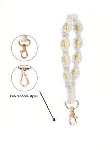 1 件手工钩针波西米亚风格雏菊腕带、钥匙链带、水瓶手柄绳，是送给朋友和爱人的理想礼物，学校汽车配件可爱哥特 Y2k - 彩色 - 查看 13