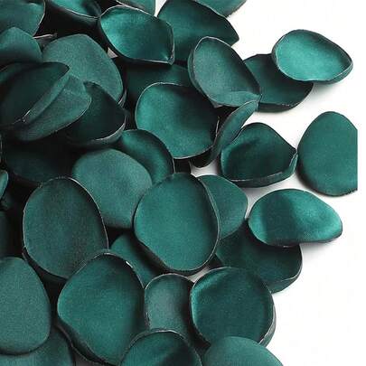 50/100/300/500/1000片丝绸玫瑰花瓣婚礼花瓣白色花瓣假玫瑰花瓣人造花瓣求婚篮过道新娘送礼会餐桌装饰