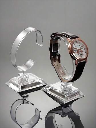 10/1pc, Transparent Watch Display Stand, Acrylic Watch Storage Box, Jewelry Display Box, Watch Bracelet Stand, Jewelry Display Stand, Convenient Storage Box, Travel Essential, Holiday Gift, Gift, Family Essential