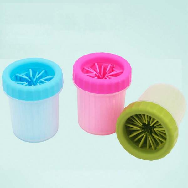 Dog/Cat Paw Cleaner Cup, Automatic Paw Washer, Pet Foot Cleaning Cup Prevents Scratches