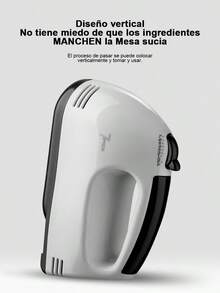 Mini batidor automático eléctrico batidor de huevos casero mezclador de escritorio horneado batidor de huevos automático de mano Cena doméstica multifuncional Batir crema Clara de huevo Pequeña licuadora para hornear Batidora de crema - Blanco - Ver 8