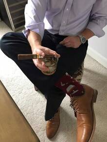 Hot Sox - Calcetines conversacionales para hombre - Verde militar - Ver 4