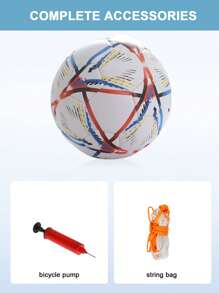 A World Cup Line No. 5 Football, Anti-Slip Football, Wear-Resistant Football, Lightweight Magic Arc Football, Explosion-Proof EVA Mechanically Sewn Football, More Wear-Resistant And Durable, With Excellent Elasticity, Suitable For Training And Competition Of Teenagers And Adults, High-Performance Football, Applicable All Day Long And All Over The Field
