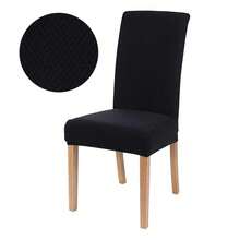 Funda elástica para silla de color sólido, fundas elásticas de LICRA para el hogar, fundas para asientos de sillas para cocina, comedor, banquete de boda, hogar PMNX - Gris - Ver 11