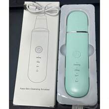 Ultrasonic Skin Cleaner - USB Rechargeable, Vibrating Facial Scraper Blackhead Remover, Spatula Cleaner Exfoliating Face Lifting Skincare Tool, Affordable Skincare Device - Multicolor - View 11