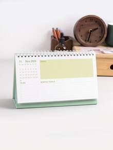 1pc Simple Gradient Color 2026 Desk Calendar, Vertical Flip Design Desk Calendar - Home & Office Daily Itinerary Planner, Unique Desk Decorations For Gifts For Friends - Multicolor - View 5