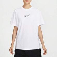 Nike Áo thun nữ AS W NSW SS TEE GCEL ngắn tay đan dây cổ thuyền TII0451-100 - trắng - Xem 1