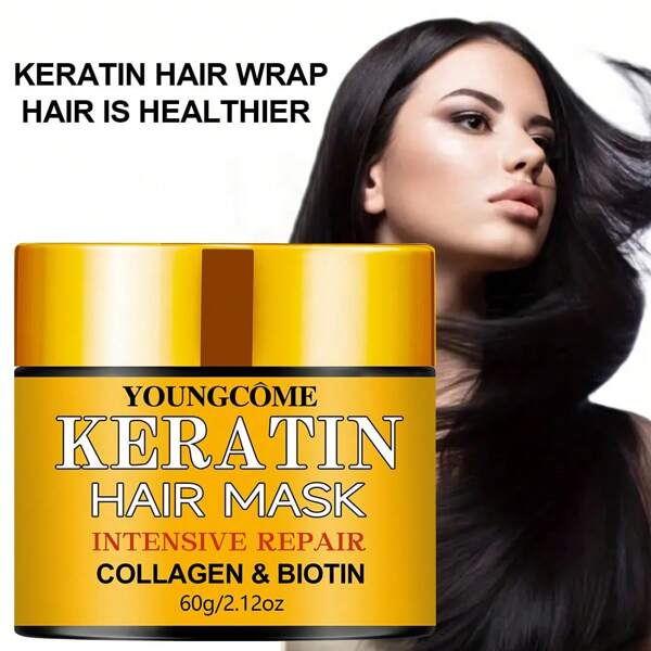 YOUNGCOME Magical Hair Mask Keratin Mask Repair Hair Tangles Soft Smooth Shiny Nutrition Deep Moisturize Nourishing Hair Care