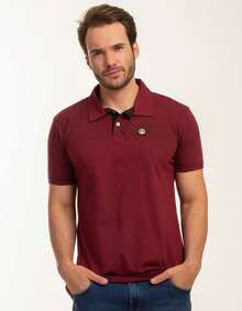 Men's Polo Shirt With Premium Leather Details Casual Chic Fashion
