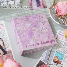 星空收纳相册一格卡片相册高颜值蝴蝶ins风照片相册3寸活页卡片相册学习用品返校 - 彩色 - 查看 13