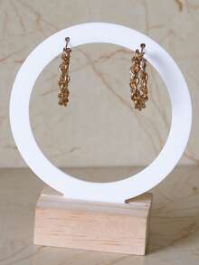 1 件/3 件耳环展示架 - 耐用的白色亚克力和木质底座，时尚简约的设计，方便的耳环架和珠宝收纳架，适合家庭或珠宝零售使用，可返校使用 - 白色 - 查看 11