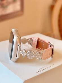 Star Moon microvezel leren band compatibel met 38/40/41/42/44/45/46/49 mm compatibel met band Ultra/Se10/9/8/7/6/5/4/3/2/1