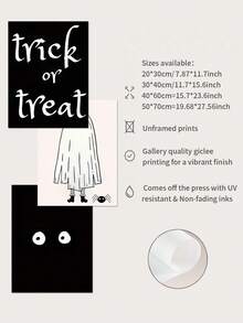 3PCS/SET Halloween Eye Horror Decorative Painting For Living Room, Bedroom, Study Room Decoration, Modern Simple Style Choice, Unframed Christmas Decoration XMAS Decor Christmas Tree Gift Decor Thanksgiving Wedding Home Decor Home Decor Fall Decor Autumn Decor Birthday Decorations For Gifts Party Supplies Indoor Outdoor Garden Holiday Festival Decor Halloween Decor Wall Decor Halloween Ornaments - Multicolor - View 6