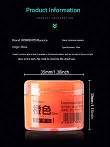 Bộ 8 màu, 20ml/60ml, sơn phát quang độ bão hòa cao, chống thấm nước và bền lâu, dùng để trang trí DIY trên đá, gỗ, vải bố và nhiều chất liệu khác, dụng cụ nghệ thuật cao cấp cho cả trong nhà và ngoài trời. - Một cỡ - Xem 3