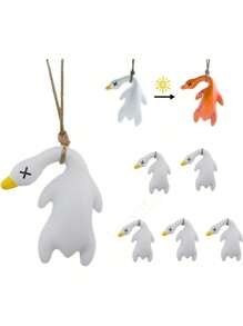 UV Induction Color-Changing Roast Duck Pendant | Photosensitive Advanced Technology Car Keychain |Universal For Cars And Bicycles | Automatic Color Change In Case Of Ultraviolet Rays | Indoor And Outdoor Creative Pendant | Funny And Cute Roast Duck Decorative Pendant Car Accessories Bag Charm School Cartoon Goth Y2k Christmas Gift