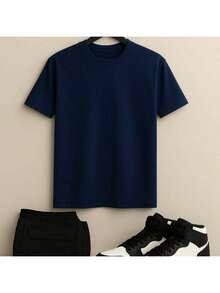 Men's Streetwear T-Shirt Mask Style Novelty High Quality Fabric