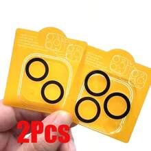 CSDZ 2 paquets de films de protection d'objectif de caméra compatibles avec Apple 15 Pro/15 Pro Max/16 Pro Max/14 Pro/14 Pro Max/12 13 11 Pro /12 13 Mini/11/15/16, film en verre trempé