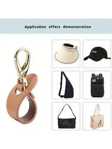 1pc Travel Cap Clip, Solid Color, Suitable For Luggage, Multifunctional Baseball Cap Clip, Outdoor Hat Companion, Mini Travel Cap Clip, Outdoor Backpack Luggage Storage Clip, Multifunctional Sun Hat Clip, Hat Accessories, Can Securely Attach Hats To Bags Or Luggage - Multicolor - View 3