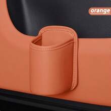 Easypie Selection Car Multifunctional Storage Box, Car Cup Holder, Imitation Leather Water Cup Clip, Interior Accessories Storage Box, Car Built-In Storage Box Keeps Clean