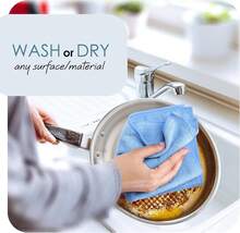 Microfiber Cleaning Cloth, Microfiber Towels For Cars 24 Pack Washcloths, Blue Cleaning Rags, Reusable Microfiber Towel, Microfiber Cloth Rags For Cleaning, Lint Free Cloth - 薑色 - 查看 5