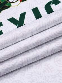 SURUIDA 1pc Men Mexico National Football Soccer Jersey, White Sports T-Shirt Suitable For Sports Team Match