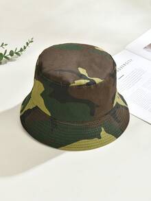 1頂迷彩印花漁夫帽,休閒風格 - 彩色 - 查看 1