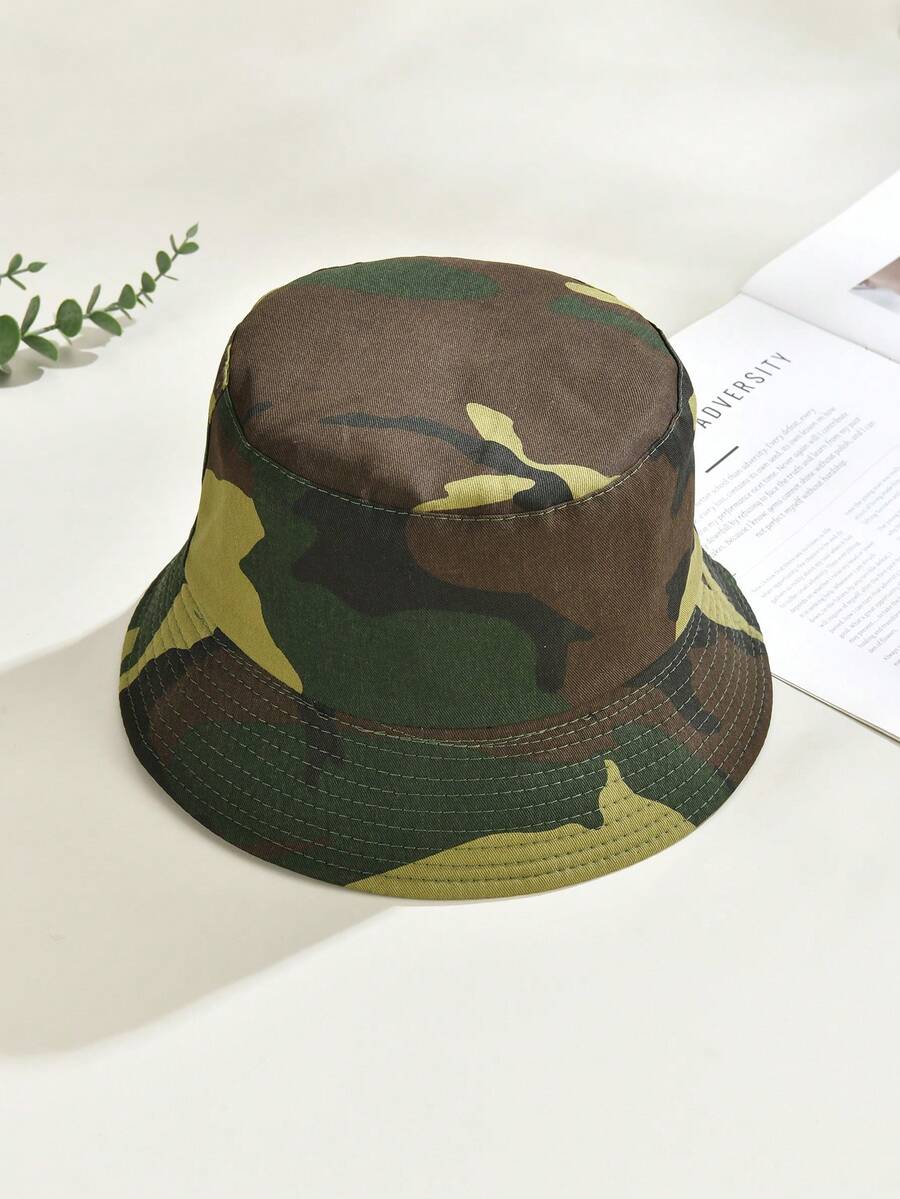 1頂迷彩印花漁夫帽,休閒風格 - 彩色 - 查看 1